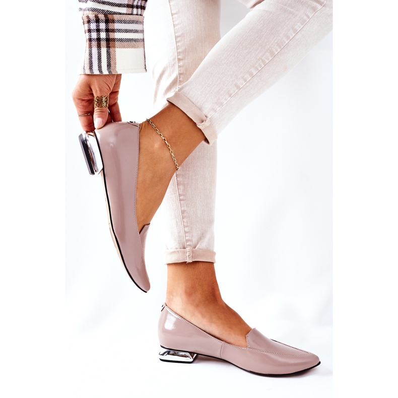 Mocasines Con Tacón Plateado Laura Messi 2013 Cappuccino multicolor 2 Mocasines Con Tacón Plateado Laura Messi 2013 Cappuccino multicolor 2