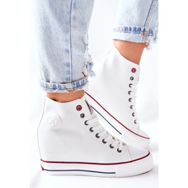 Zapatillas de cuero con cuña Cross Jeans II2R4024 Blanco 8