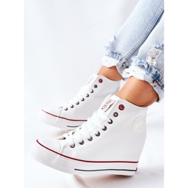Zapatillas de cuero con cuña Cross Jeans II2R4024 Blanco 11
