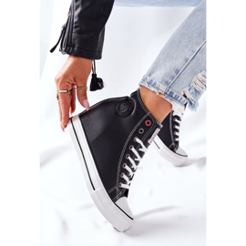 Zapatillas de cuero con cuña Cross Jeans II2R4025 Negro 4