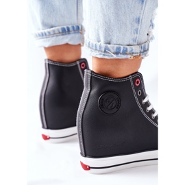 Zapatillas de cuero con cuña Cross Jeans II2R4025 Negro 6