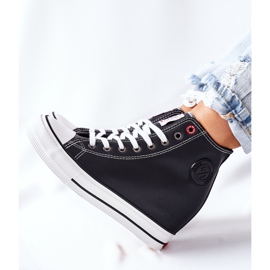 Zapatillas de cuero con cuña Cross Jeans II2R4025 Negro 9