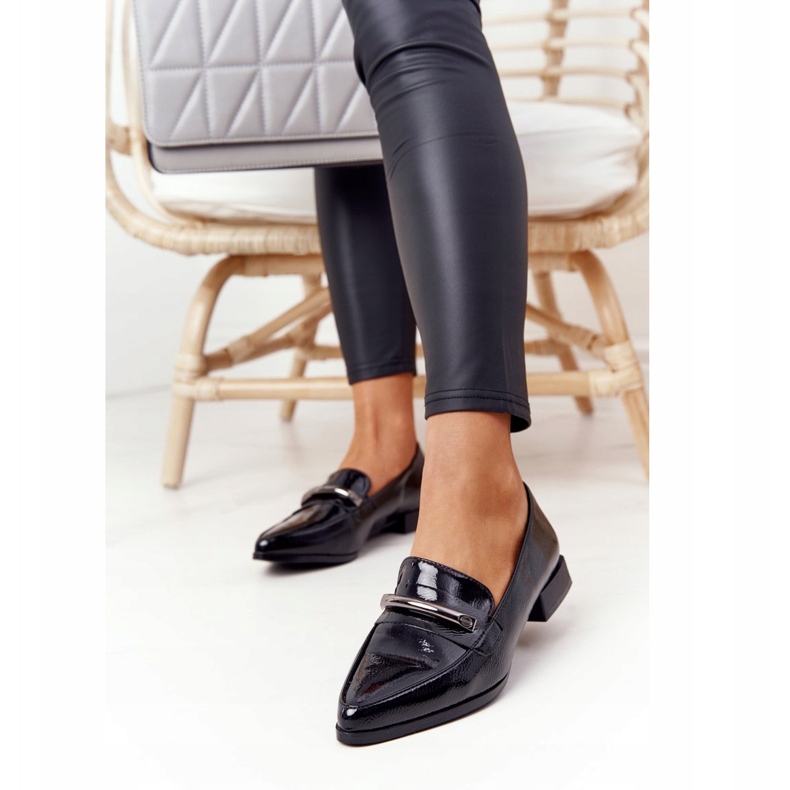 S.Barski Mocasines Elegantes S. Barski Premium Lacado Negro 2