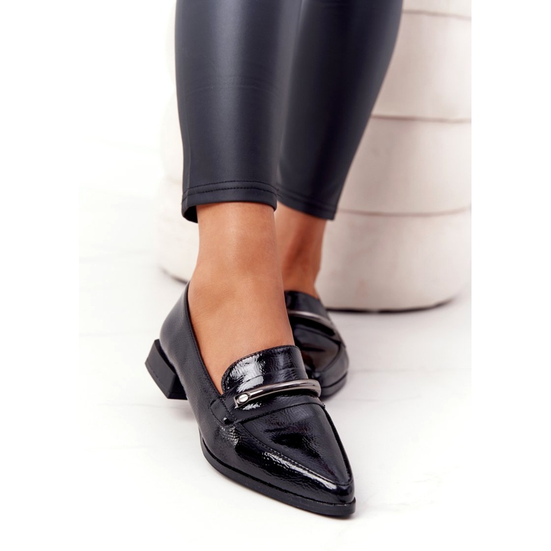 S.Barski Mocasines Elegantes S. Barski Premium Lacado Negro 4