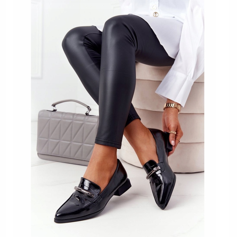 S.Barski Mocasines Elegantes S. Barski Premium Lacado Negro 5