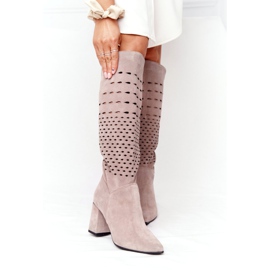 Botas caladas Lewski Shoes 2847 / B Beżowe beige 2