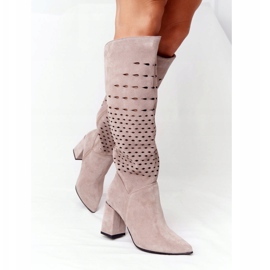 Botas caladas Lewski Shoes 2847 / B Beżowe beige 5