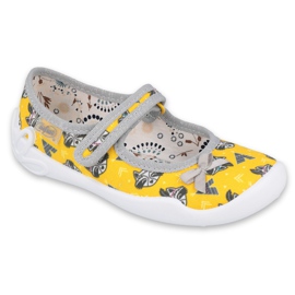 Calzado infantil befado 114X424 gris dorado 1