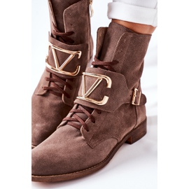 Botas Mujer Ante Marrón Nicole 2676 1