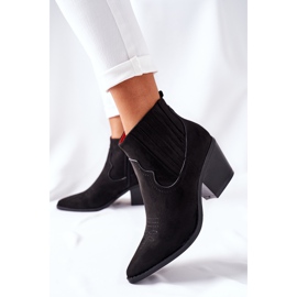 Botas Vaqueras Mujer Ante Negro Beamhurst 3