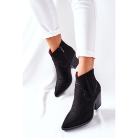 Botas Vaqueras Mujer Ante Negro Beamhurst 2