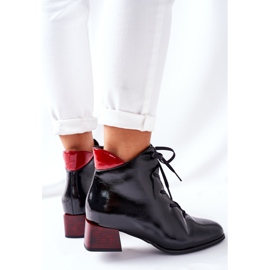Botas calentitas de piel en tacon alto Laura Messi negro 2202 4