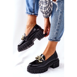 Mocasines Mujer Mocasines Piel Negro Laura Messi 2339 4