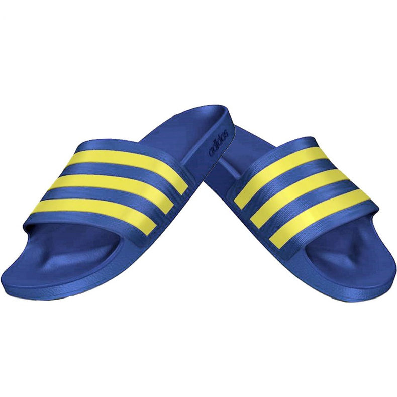 Zapatillas Adidas Adilette Aqua EG1759 azul amarillo 1