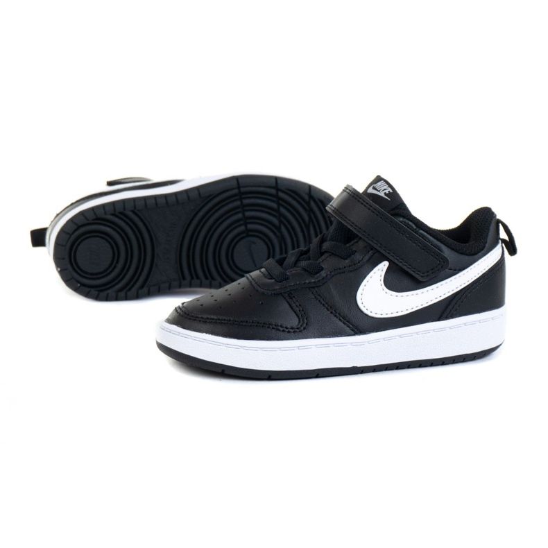 Zapatillas NIke Court Borough Low 2 (TDV) Jr BQ5453-002 negro 1