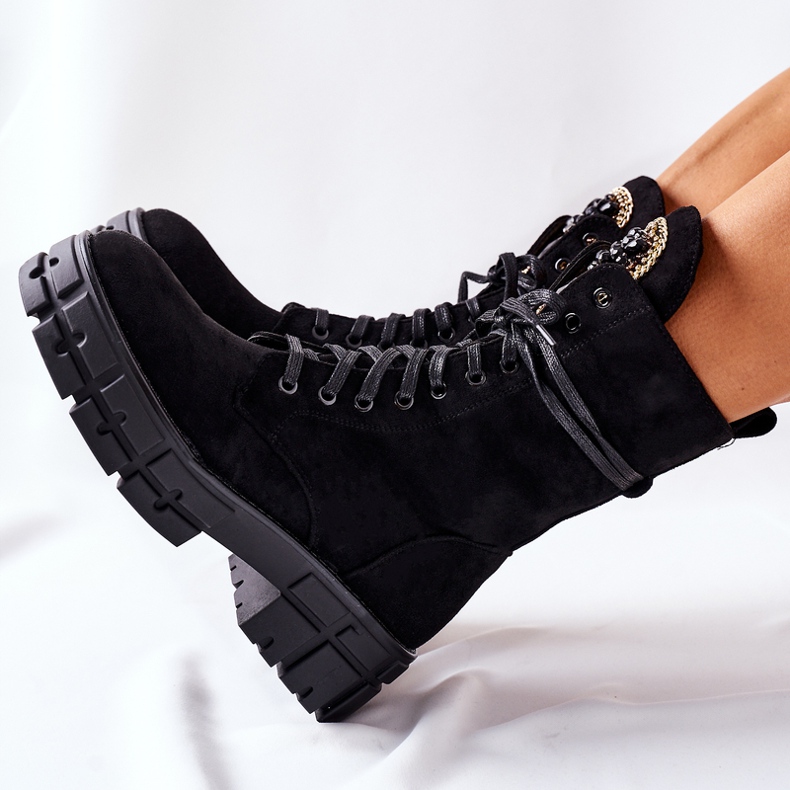 PS1 Trabajadores de gamuza cálidos con piedras Black Hadley negro 1