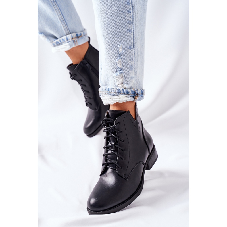 S.Barski Botines de mujer clásicos Jodhpur S. Barski Bello negro 2