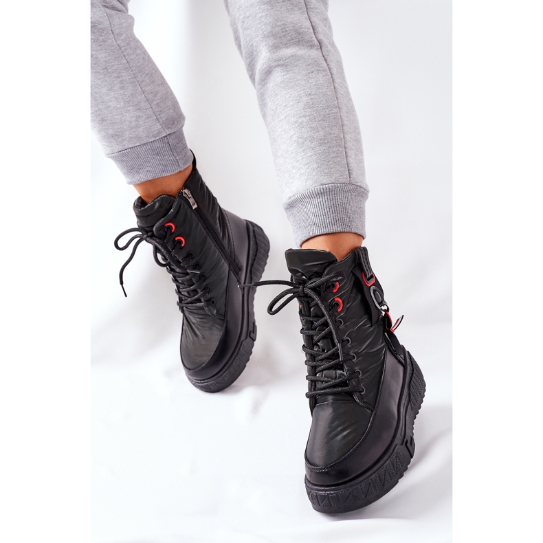 PB1 Black Cascia Trappers para mujer negro 2