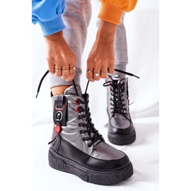 PB1 Mujeres Silver Cascia Trappers negro gris 5
