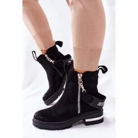 PS1 Botas de abrigo negras Cortona negras con cremallera negro 4