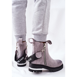PS1 Botas abrigadas con cremallera Gris Cortona 2