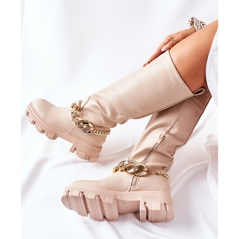 PB1 Botas altas Cecina Beige 6