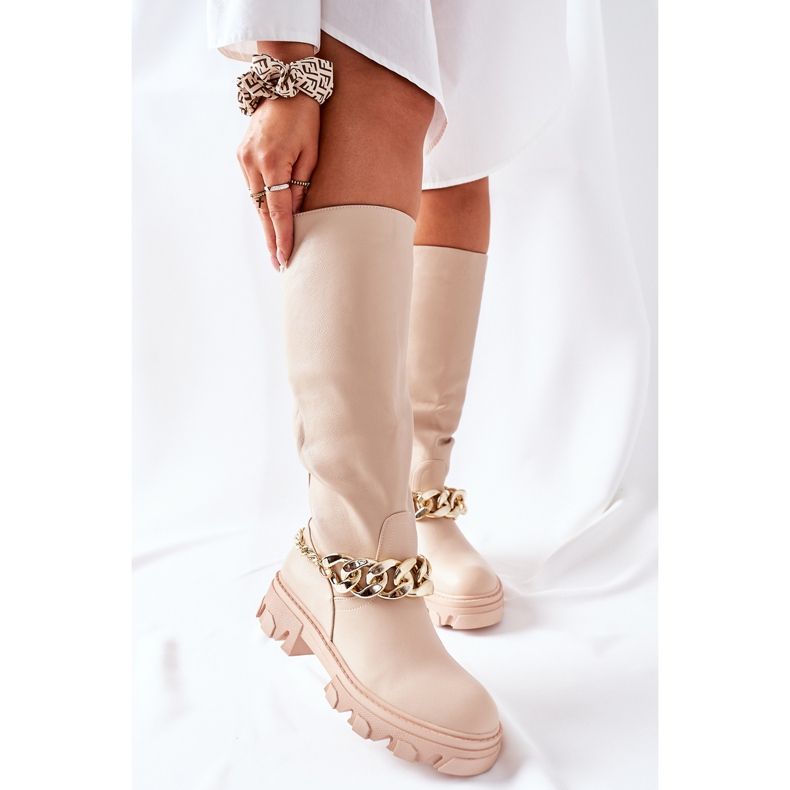 PB1 Botas altas Cecina Beige 2