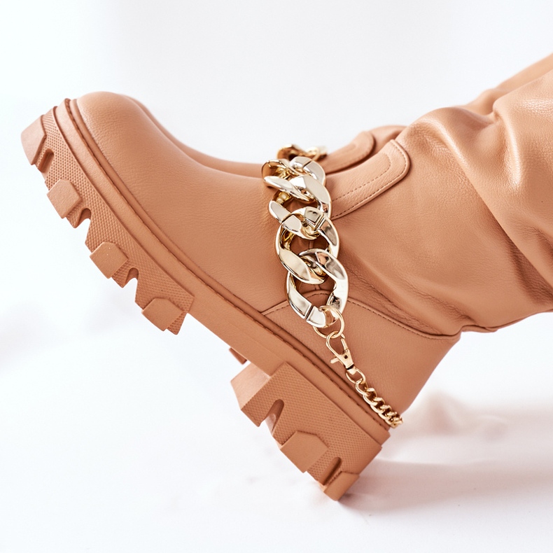 PB1 Botas altas Camel Cecina marrón 1