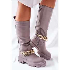 PB1 Botas altas Cecina Gris 1