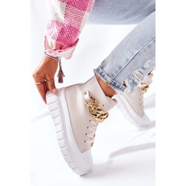 PB1 Zapatillas altas en la plataforma beige La Rocca 2 PB1 Zapatillas altas en la plataforma beige La Rocca 2