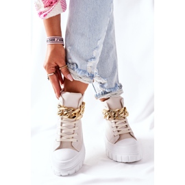 PB1 Zapatillas altas en la plataforma beige La Rocca 1 PB1 Zapatillas altas en la plataforma beige La Rocca 1