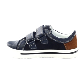 Zapatos niño Bartek 18607 azul marino multicolor marrón blanco 2