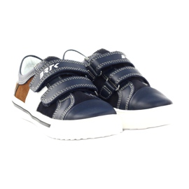 Zapatos niño Bartek 18607 azul marino multicolor marrón blanco 4