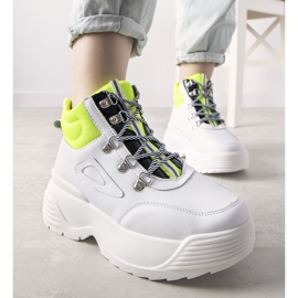 Zapatillas blancas sobre suela de alta elocuencia blanco 1