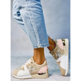 Calzado deportivo beige B0-907 Beige 3