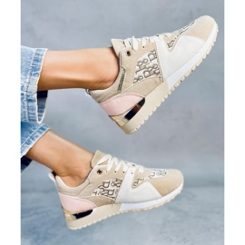 Calzado deportivo beige B0-907 Beige 2