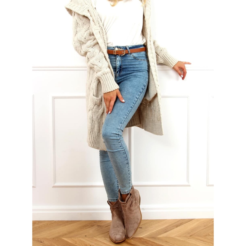 Botas camperas de mujer beige 99-65 Taupe 1 Botas camperas de mujer beige 99-65 Taupe 1