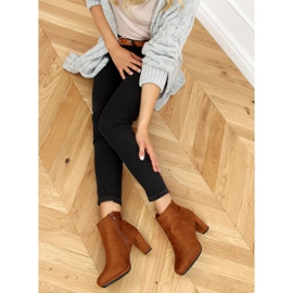 Camel F049 Botas de tacón camel marrón 2