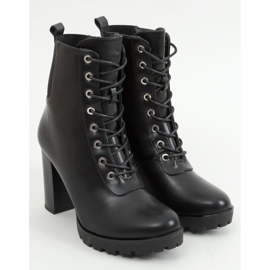 Negro Botas en el poste negro 688-238 Negro 3