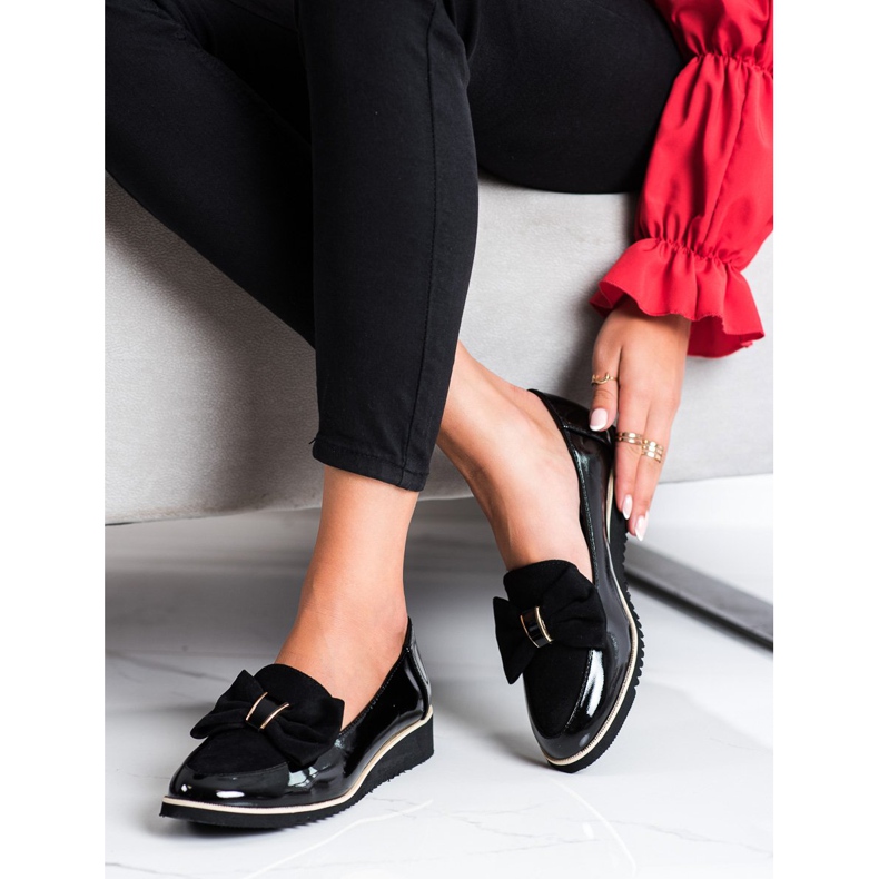 Goodin Zapatos ligeros con lazo negro 1