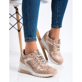 Zapatillas VINCEZA de ante beige 2