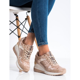 Zapatillas VINCEZA de ante beige 3