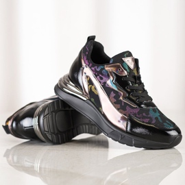 Zapatillas Con Efecto Holo VINCEZA negro 1