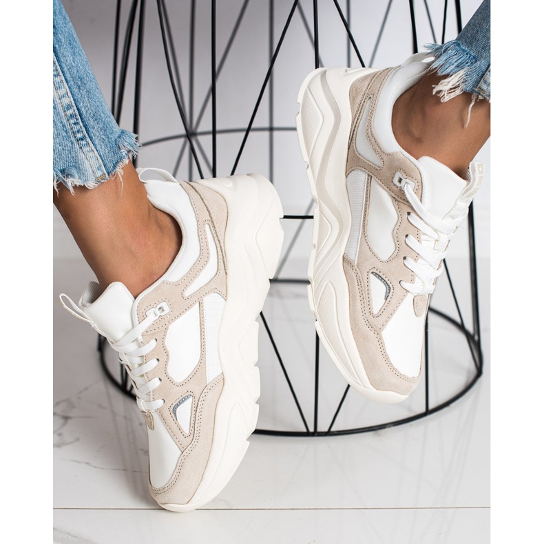 Zapatillas de Mujer Big Star GG274657 beige marrón 2