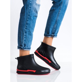 SHELOVET Chanclos cortos en la plataforma negro 3