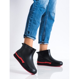 SHELOVET Chanclos cortos en la plataforma negro 1