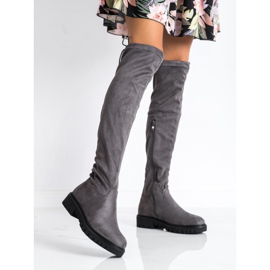 M.Daszyński Botas con plataforma gris 1 M.Daszyński Botas con plataforma gris 1