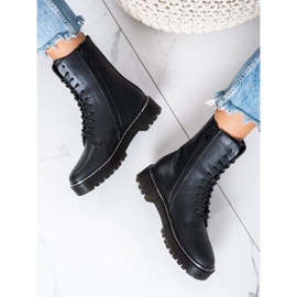S. BARSKI Botas con cordones en la plataforma S.BARSKI negro 3
