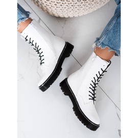 S. BARSKI Botas con cordones en la plataforma S.BARSKI blanco 3