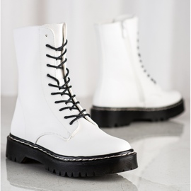 S. BARSKI Botas con cordones en la plataforma S.BARSKI blanco 1